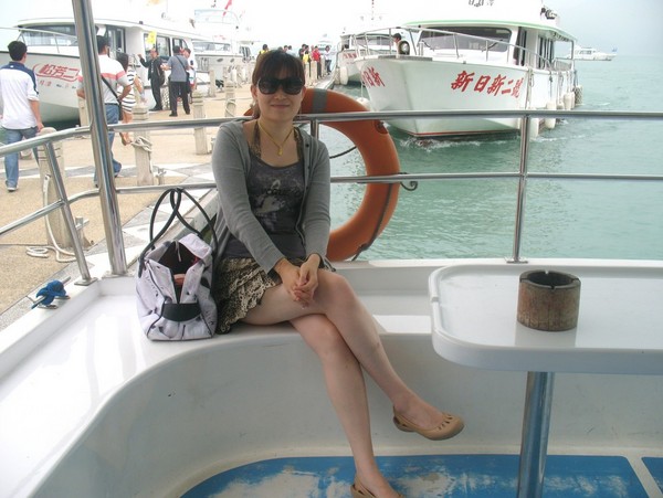 日月潭游船風景2