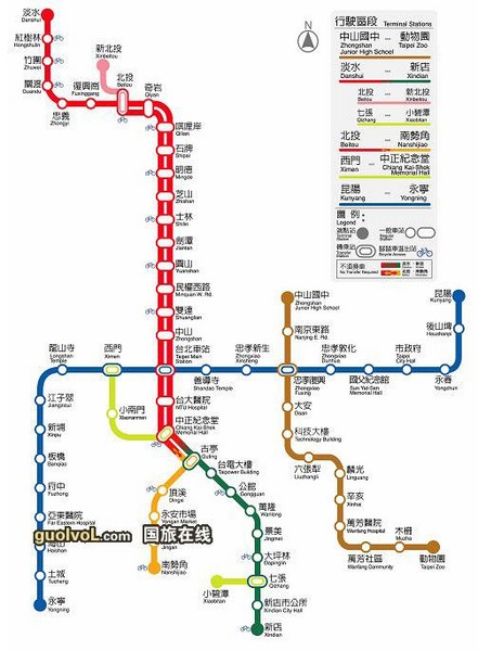 臺北地鐵捷運圖