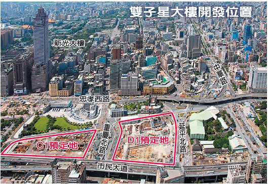 臺北雙子星C1、D1規(guī)劃圖