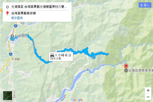 苗栗3日游路線地圖